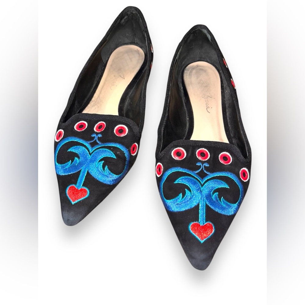 Isa Tapia Rocio suede loafer flats 37 - Picture 6 of 9